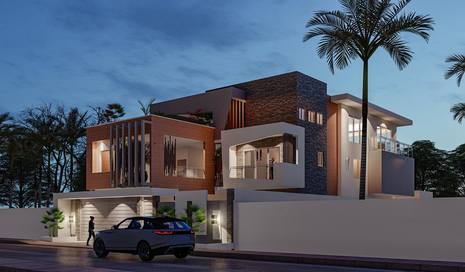 Piscine et terrasse - Villa N'Djamena